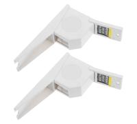 GALPADA Toise Murale Rétractable 2m Lot de 2, Règle de Hauteur pour Bébé et Adulte, Mètre Ruban Portable en Plastique Blanc, Instrument de Mesure Mural pour Suivi de Croissance à Domicile