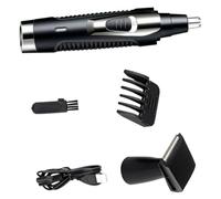 GALPADA Tondeuse Nez Multifonction pour Homme, Acier Inoxydable Rechargeable Kit Rasage, Tête Rasoir et Accessoires, pour Soins Visage et Entretien Barbe