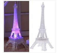 GALPADA Tour Eiffel Led Clignotante Mini Lumineuse Veilleuse Couleur Changement Ambiance Lampe Bureau Maison Décoration Table Gâteau