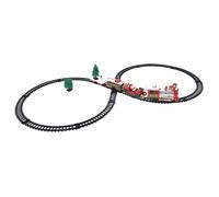 GALPADA Train Électrique Miniature de Noël avec Circuit Éducatif pour Garçon Fille Améliore Coordination et Motricité Cadeau Fête et Interaction Parent-garçon Fille