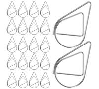 GALPADA Trombones Clips à Papier Décoratifs et Polyvalents 100 de Goutte D'eau en Acier Argentés pour Bureau ou Souvenirs D'anniversaire