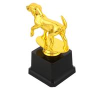 GALPADA Trophée de Chien en Plastique Or pour Entraîneurs | Bureaux et Réceptions, Base Noire Élégante, Plaque Frontale Marquée 1st, Charme Raffiné