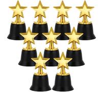 GALPADA Trophées en Plastique pour Garçon et Filles 9 Pièces D'étoile, Trophée D'encouragement et Décoration pour Journées D'athlétisme et Chambre D'garçon et Filles