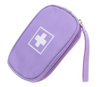 GALPADA Trousse de Premiers Secours Portable Pochette Médicale de Voyage en Oxford Pourpre Compartiments Intérieurs Clairs Protection Imperméable pour Bandages et Organisateur de Remède