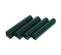 GALPADA Tube de Cire Rond Vert pour Fabrication de Bijoux, Compatible Diverses Techniques de Moulage, Trou Central Précis, Lot de 4 Pièces pour Création et Moulage de Bagues