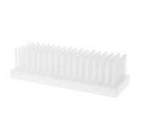 GALPADA Tubes à essais plastique étagère à tubes à essai blanc 102-colonnes réutilisable pour holding test tubes et drying test tubes, stable support, easy to clean, space-saving design