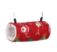 GALPADA Tunnel Douillet pour Petits Animaux Hamac Peluche Chaud Refuge Hivernal pour Hamster Cobaye Furet Abri Confortable et Facile à Nettoyer Adapté à Diverses Cages