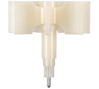 GALPADA Turbine de Pompe en Plastique Blanc pour Transfert D'eau, Précision de Fabrication, Mesure Précise, Adaptée aux Lieux Publics et Résidentiels, Accessoire de Pompe Fiable