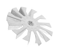 GALPADA Turbine de Ventilateur Axial en Fer Galvanisé 4,72 Pouces | Pièce de Remplacement Argentée, Usage Radiateur et Tour de Dissipation, Montage Simple, Flux Puissant