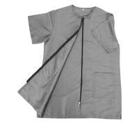 GALPADA Uniforme de Toilettage pour Animaux Imperméable en Polyester avec Fermeture Éclair et Manches Courtes, Blouse Anti-Statique pour Salon de Toilettage