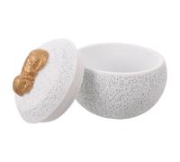 GALPADA Urne Commémorative en Céramique Blanche pour Cendres et Échantillons, avec Compartiments Séparés pour Souvenir et Protection Lors du Souvenir