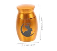 GALPADA Urne Funéraire Petite pour Cendres Animaux Inoxydable Urne Compacte et Sécurisée pour Souvenir de Lapin Compagnie Discrète