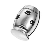 GALPADA Urne Funéraire pour Animaux Acier Cendrier pour Animaux De Compagnie Élégant pour Garder De