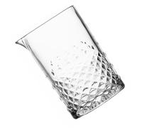 GALPADA Verre à Mélanger en Cristal 700 Ml Sculpté Base Lourde et Fond Épais, Pichet Mélangeur Antidérapant pour Cocktails, Bar et Préparation Boissons, Verre à Cocktail Professionnel