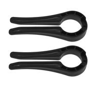 GALPADA Verrous de Sécurité Installation Facile Lot de 2 en Plastique Noir pour Éviter Accidents Cuisine pour Cuisinière à Gaz et Four, Garçon et Filles