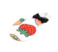 GALPADA Vêtement Perroquet Motif Fraise XL Costume Vol avec Couches pour Oiseaux de Compagnie Confortable et Facile à Mettre Décor Nœud Adapté à Tous Types de Perroquets Couleur Aléatoire