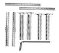 GALPADA Vis à Double Extrémité Acier M8 Et M10, Boulons Filetés Tête Plate, Clé Hexagonale Incluse, Kit Pièces De Rechange pour Griffoir Chat, Fixation Solide, Usage Assemblage Mobilier pour Chats