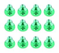 GALPADA Vis de Vélo en Acier Titane M5x10mm, Lot de 12 Pièces Vertes, Fixation Plaquette de Frein à Disque pour VTT, Vélo Électrique, Route et BMX, Haute Résistance et Anti-Corrosion,