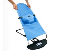 GalPat Baby Housse de hamac rembourrée compatible Babybjorn et GalPat Baby - Siège hamac pliable - Coton hypoallergénique 100 % naturel - Bleu ciel