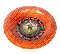 GALPBBCADE Roue de Roulette en Bois Ensemble de Jeu de Roulette de Casino Table et Roue de Roulette Jeu de roulettes en Bois de 12 Pouces Loisirs pour Une Soirée en Boîte de Nuit,02