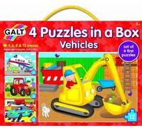 Galt - Ga1004009 - 4 Puzzles Progressifs - Véhicules