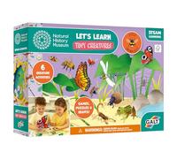 Galt Musée d'histoire naturelle, Let's Learn Tiny Creatures - 6 projets et cartes d'activités - Kit éducatif amusant pour enfants - Jeux et puzzles d'apprentissage vapeur pour enfants, à partir de 4