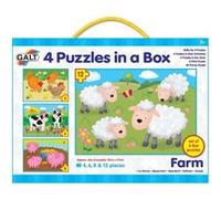 Galt puzzle 4-in-1 ferme 4-6-8-12 pièces G