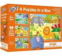 Galt Toys 1005071 Jungle 4 puzzles en boîte - Jungle, Multi