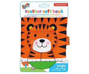 Galt Toys Livre en Tissu avec Anneau de Dentition - Jungle
