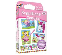 Galt Toys, Sensational Sequins Fairies and Unicorns, Craft Kit for Kids, Ages 6 Years Plus