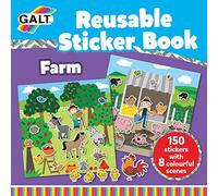 Galt Toys, Reusable Sticker Book - Farm, Sticker Books, Ages 3 Years Plus