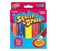 Galt Toys, Squeeze 'n Brush - Five Classic Colours, Brush Tipped Paint Pens, Ages 3 Years Plus