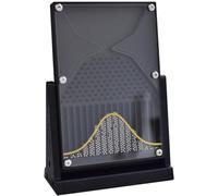 Galton Board，Modèle Mathématique de Distribution Normale - 12x18cm Acrylique，Outil d'Enseignement Labo Physique，Jouet de Bureau，Stimule la Curiosité，pour Éducateurs Étudiants(Black)
