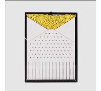 Galton Board Probability Demonstration Model with Metal V-Groove, Bell Curve Statistical Law for School Lab Teaching