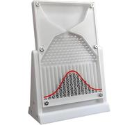 Galton Planche Dalton 12 × 18 cm Distribution normale Modèle mathématique Outil d'enseignement de laboratoire de physique Modèle de démonstration de probabilité avec courbe de cloche pour enseignants