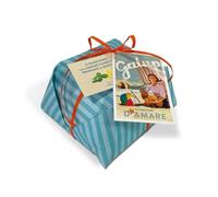 Galup Panettone Artisanal, au parfum de citron confit et de basilic, au levain naturel, sans raisins secs ni fruits confits, garni de grains de sucre et d'amandes - 750g