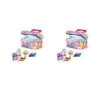 GALUPY Mermaid - Figurine Licorne avec Queue de sirène et Cristal Swarovski, Jouet Licorne à Collectionner, 1 Figurine mi-Licorne mi-sirène dans Un Coffre au trésor (Lot de 2)