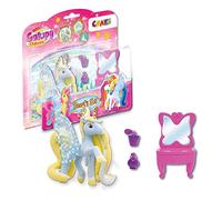 GALUPY Unicorn Beauty Set - Set de Jeu avec Figurine Licorne, Coiffeuse & Accessoires, Jouet Licorne à Collectionner - Idée Cadeau Licorne Fille & Garcons