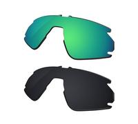 Galvanic Verres de rechange pour lunettes de soleil Oakley BXTR OO9280 | BXTR Metal OO9237 - Jade + Black Polarized - Combo Pack