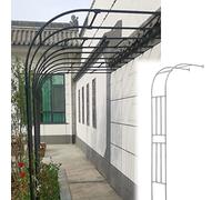 Galvanized Metal Rose Half Arch - Sturdy Garden Trellis for Beautiful Outdoor Decor Perfect for Climbing Plants and Flowers -Garden Archway for Landscaping