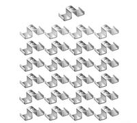 Galvanized Steel Saddle Clips 25-Pack Grating Fastener(25PCS) | High-strength galvanized steel, rust-resistant finish, industrial outdoor use, 25-piece set, construction
