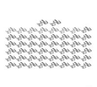 Galvanized Steel Saddle Clips 25-Pack Grating Fastener(50PCS) | High-strength galvanized steel, rust-resistant finish, industrial outdoor use, 25-piece set, construction