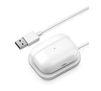 Galvanox Chargeur AirPods Pro - Station de charge sans fil pour Apple AirPod Pro/AirPods Pro 2ème génération (blanc)