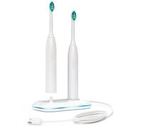 Galvanox Chargeur double pour brosses à dents électriques Philips Sonicare - Remplacement pour HX6100 Fonctionne avec Protective Clean 4100, 6100, modèles enfants et plus (base de charge étanche) 2 en