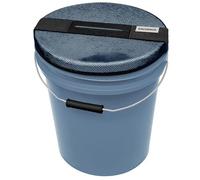 GALVANOX Couvercle en Maille pour Seau de 18 litres, Compatible avec Les seaux Yeti Loadout - Housse de Poubelle de Bateau pour pêche et Bateau (Noir)