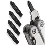 Galvanox Embouts de Rechange Double Face #1-#2 Phillips et Plat 3/16" pour Outils Multifonctions Leatherman (Lot de 4)
