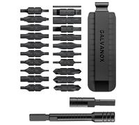 Galvanox Ensemble d'accessoires 23 pièces, compatible avec les outils multifonctions Leatherman [59HRC] Kit d'embouts double face durci avec rallonge de tournevis, adaptateur hexagonal et support de