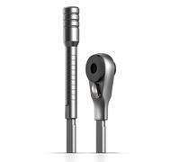 GALVANOX Jeu de 2 embouts plats à cliquet et rallonge d'embout pour outils multiples, conçu pour une utilisation avec les modèles Leatherman, tournevis à cliquet en acier brossé (kit d'accessoires EDC
