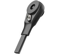 Galvanox Tournevis à cliquet à extrémité plate conçu pour les modèles Leatherman - Compatible avec les kits d'embouts plats multi-outils et les embouts hexagonaux standard de 6,35 mm (noir)