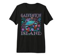 Galveston Island TX Bleu Crab ÉTÉ Plage Vacances T-Shirt Haut de Gamme